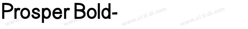 Prosper Bold字体转换